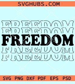 Stacked freedom svg