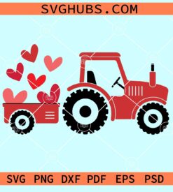 Valentine tractor svg