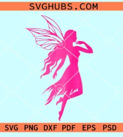 Fairy girl silhouette svg