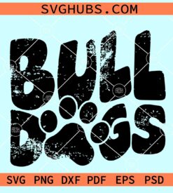 Bulldogs distressed svg, Bulldogs svg, Bulldogs mascot svg, distressed sports svg