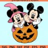 Mickey and Minnie pumpkin SVG, Mickey and Minnie Halloween svg