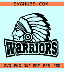 Warrior head dress svg