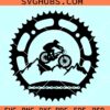 Mtb Bike Mountain Trail Sprocket svg, MTB svg, mountain bike svg