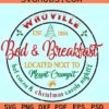 Whoville Bed And Breakfast Svg, Christmas Sign Svg