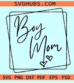 Boy mom square SVG, Boy mom svg, Mom of boys SVG, Mother’s Day Svg