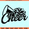 Cheerleader SVG, Cheer mom svg, Megaphone svg, team spirit svg, cheer clipart