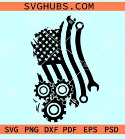 Mechanic American flag SVG, diesel mechanic svg, Mechanic shirt svg