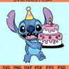 Stitch Birthday SVG, Stitch birthday cake SVG, Stitch Birthday Girl SVG