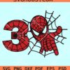 3rd birthday Spiderman svg, Spiderman 3rd birthday svg, Spiderman birthday boy Svg