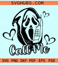 Call me ghost SVG, Spooky SVG, Halloween Svg, Cute Halloween Svg