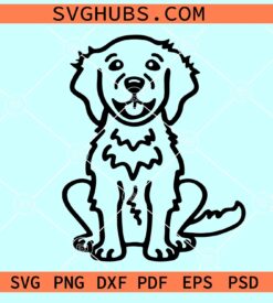 Golden Retriever Dog Svg, dog breed svg, retriever silhouette, Golden Mom Svg