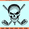 Golf Skull SVG, Golfer Dad Svg, Golf logo svg, Golf Skull Svg