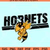 Hornets Logo SVG, Hornet Bee Mascot SVG, Hornets svg, Hornet svg, Hornet png