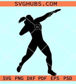 Shot Put woman silhouette SVg, Sports Clipart svg, Woman Silhouette svg