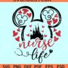 Mickey Mouse nurse life SVG, Disney nurse Svg, Mouse nurse life SVG