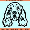 Cocker spaniel head SVG, Cocker spaniel SVG, Cocker spaniel SVG file, Cocker spaniel dog breed Svg