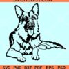 German Shepherd SVG, K9 dog SVG, Dog breed svg, Dog SVG File