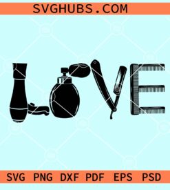 Love Barber Tool Svg, Barber Life SVG, Barber Shop Svg, Barber, Haircut Svg