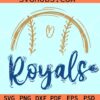 Royals Mascot SVG, KC Royals svg, MLB Kansas City Royal svg