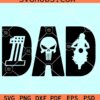 Motorcycle dad SVG, Biker dad SVG, biker skull SVG