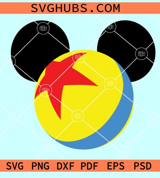 Pixar Luxo with mickey ears SVG, Disney Toy story SVG, pixar movie SVG