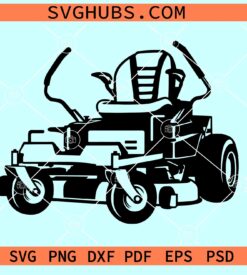 Zero Turn Lawn Mower SVG, Lawn Mower SVG, Lawn Mower clipart