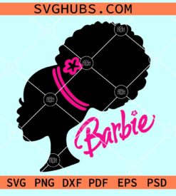 Afro Barbie SVG, Afro Barbie girl SVG, African American SVG