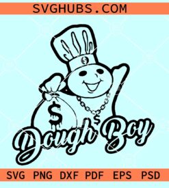 Doughboy SVG, Dough boy with money bag svg, gangsta svg