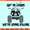 Get in Loser Halloween Offroad Svg, Jason driving Jeep SVG