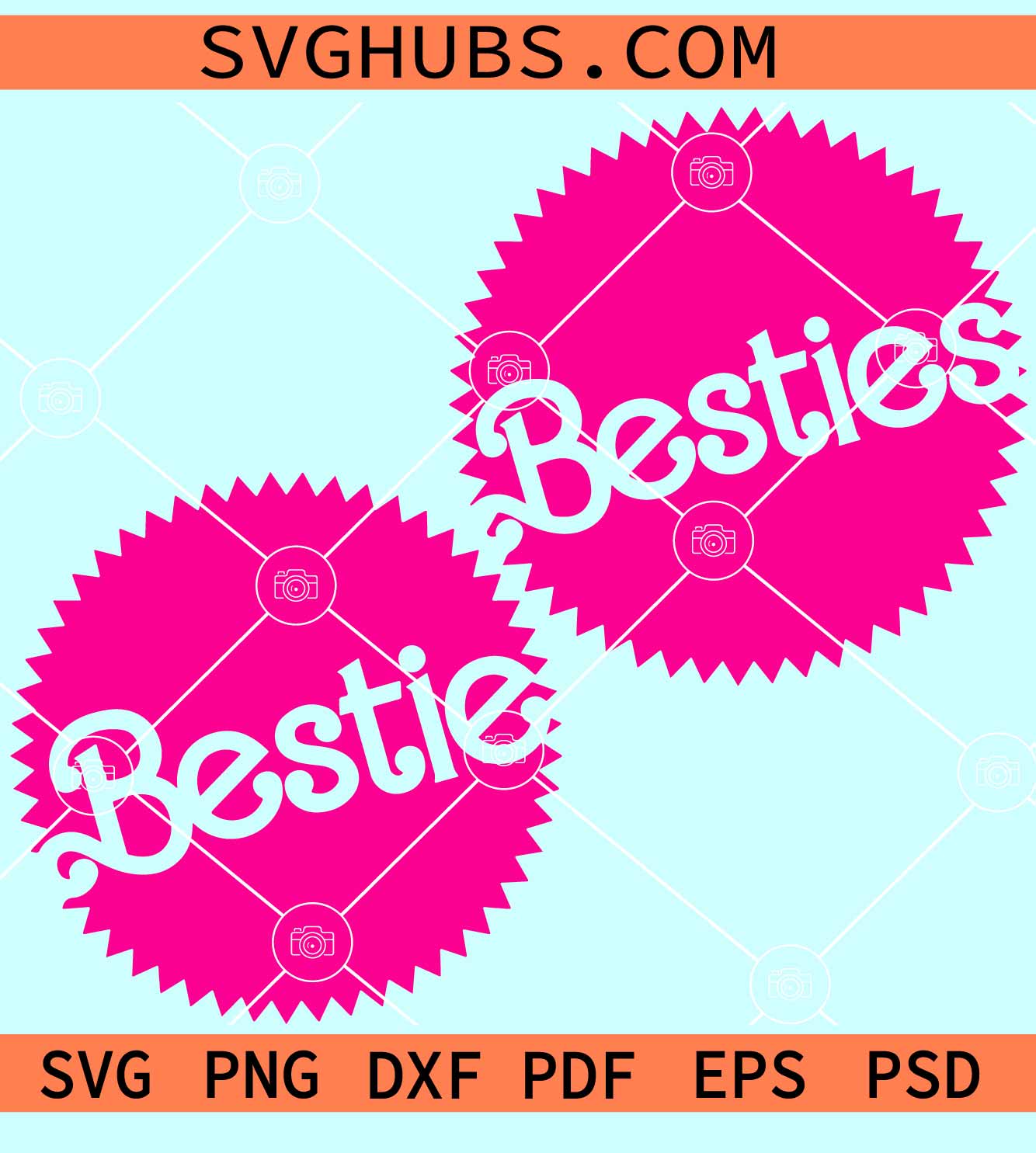 Barbie Besties seal logo SVG, Barbie Besties SVG, Babe Doll SVG, Girly SVG