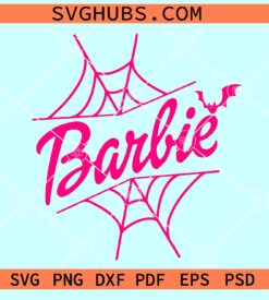 Barbie Halloween web SVG, Barbie Halloween SVG, Barbie spooky SVG