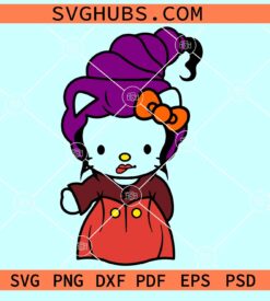 Hello Kitty Hocus Pocus SVG, Hello Kitty Sanderson sisters SVG