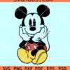 Mickey Mouse Sitting SVG, Mickey SVG, Disney Character SVG, Disneyland SVG