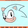 Sonic Face SVG, classic Sonic face SVG, Sonic The Hedgehog SVG