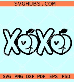 Xoxo butt SVG, Butt Valentine SVG, funny Valentine SVG