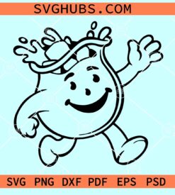 Kool Aid Man SVG, Kool Aid Man PNG EPS DXF files for cricut