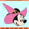 Mickey with Witch hat SVG, Mickey Halloween SVG, Mickey Halloween Witch hat SVG