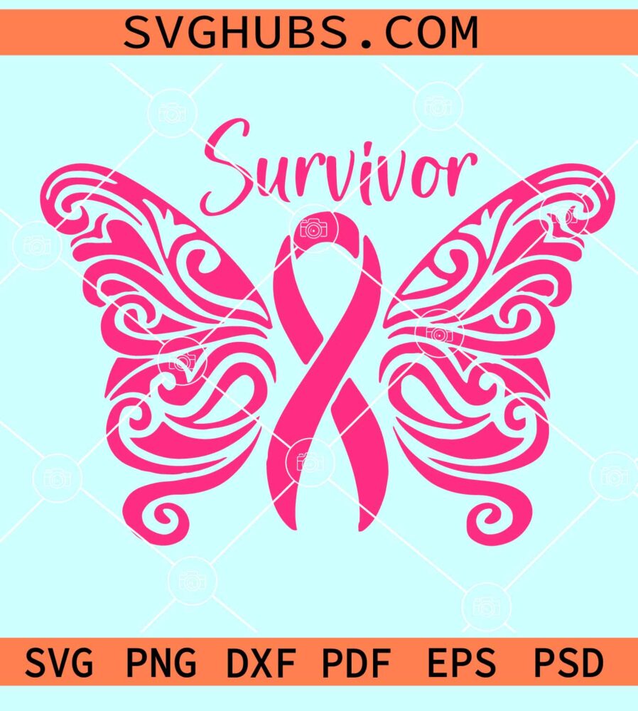 Cancer Survivor Butterfly Svg Svg Hubs