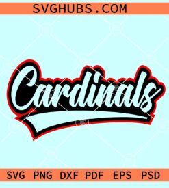 Cardinals mascot SVG, Arizona Cardinals SVG, College Sports Svg, Cardinal School Team SVG