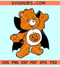 Care Bears Trick or Sweet SVG, Care bears Halloween SVG, Spooky care bear SVG