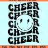 Cheer smiley face SVG, Cheer Smiling Face Svg, Cheerleader Smiley SVG file