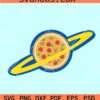 Funny Pizza planet SVG, Pizza SVG, Pizza logo SVG, Pizza lover SVG