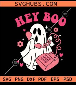 Hey boo ghost SVG, Ghost Svg, Ghost Halloween Svg, Boo Svg, Hey Boo Funny Halloween SVG