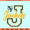 Jackets Jersey SVG, Yellow Jackets Svg, Yellow Jackets Football Shirt Svg