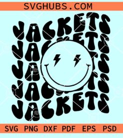 Jackets smiley face SVG, Jackets Smiley SVG, Georgia Tech Yellow Jackets SVG