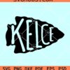 Kelce Arrowhead SVG, Kelce Arrowhead Outline SVG, Travis Kelce SVG