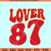 Lover 87 SVG, Travis Kelce And Taylor Swift SVG, Taylor Swift 87 Travis Kelce SVG