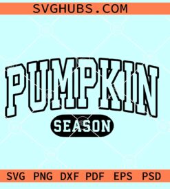 Pumpkin season SVG, Varsity Font SVG, Fall SVG, Autumn SVG, Pumpkin Halloween SVG