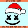 Marshmallow Christmas SVG, Rock Music Svg, Santa Hat Svg