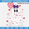 Be My Boo Ghost SVG, Valentines Day Ghost SVG, Ghost with heart Balloon svg